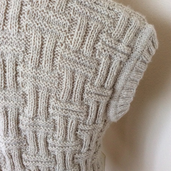 Hand made knit vest mens vest hand knit vest - Picture 7 of 7